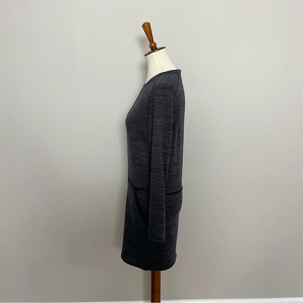 Athleta Dress Destiny Techie Pockets Stretch Lounge Athletic Travel Black Grey
